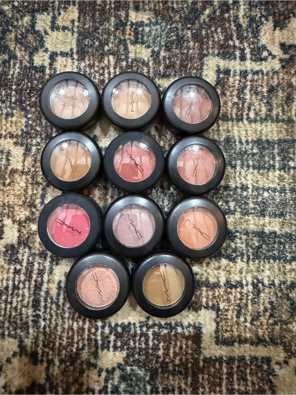 MAC Cosmetics Single Eyeshadows – Pink, Peach, Peachy Brown, Taupe & Neutral Mix